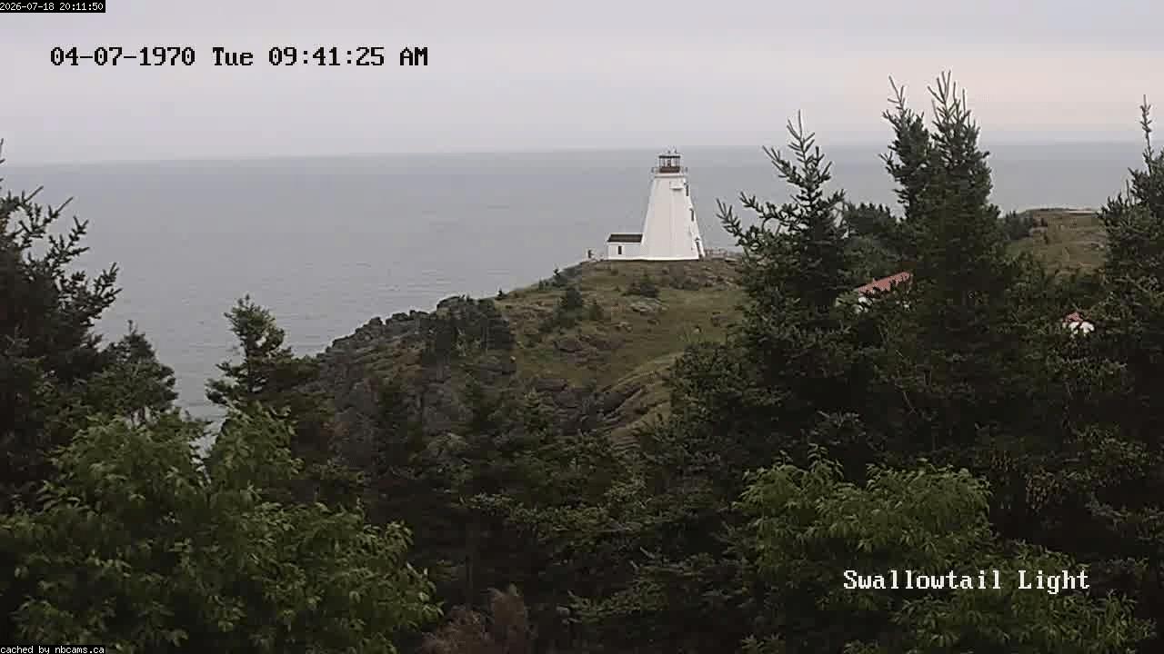 Web Cam image of Grand Manan (Swallowtail Light House)