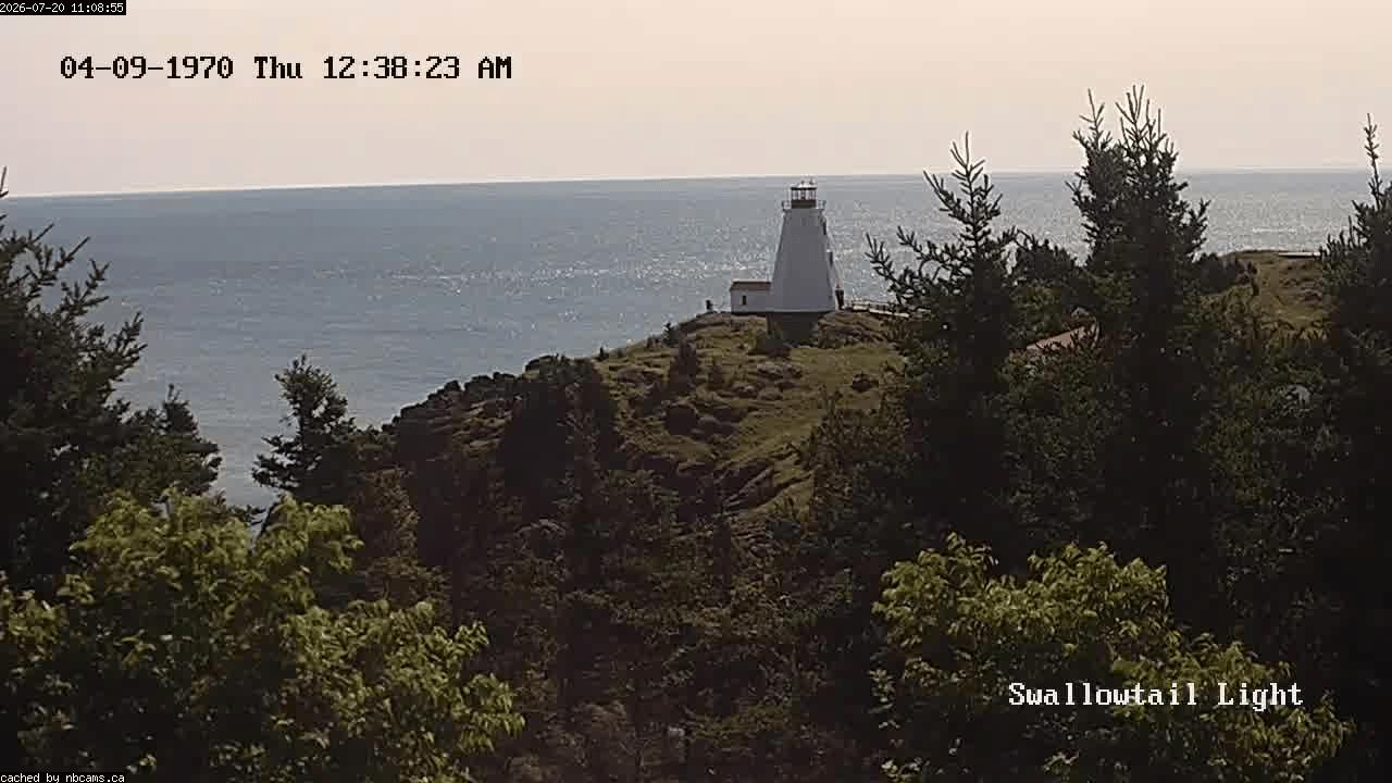 Web Cam image of Grand Manan (Swallowtail Light House)