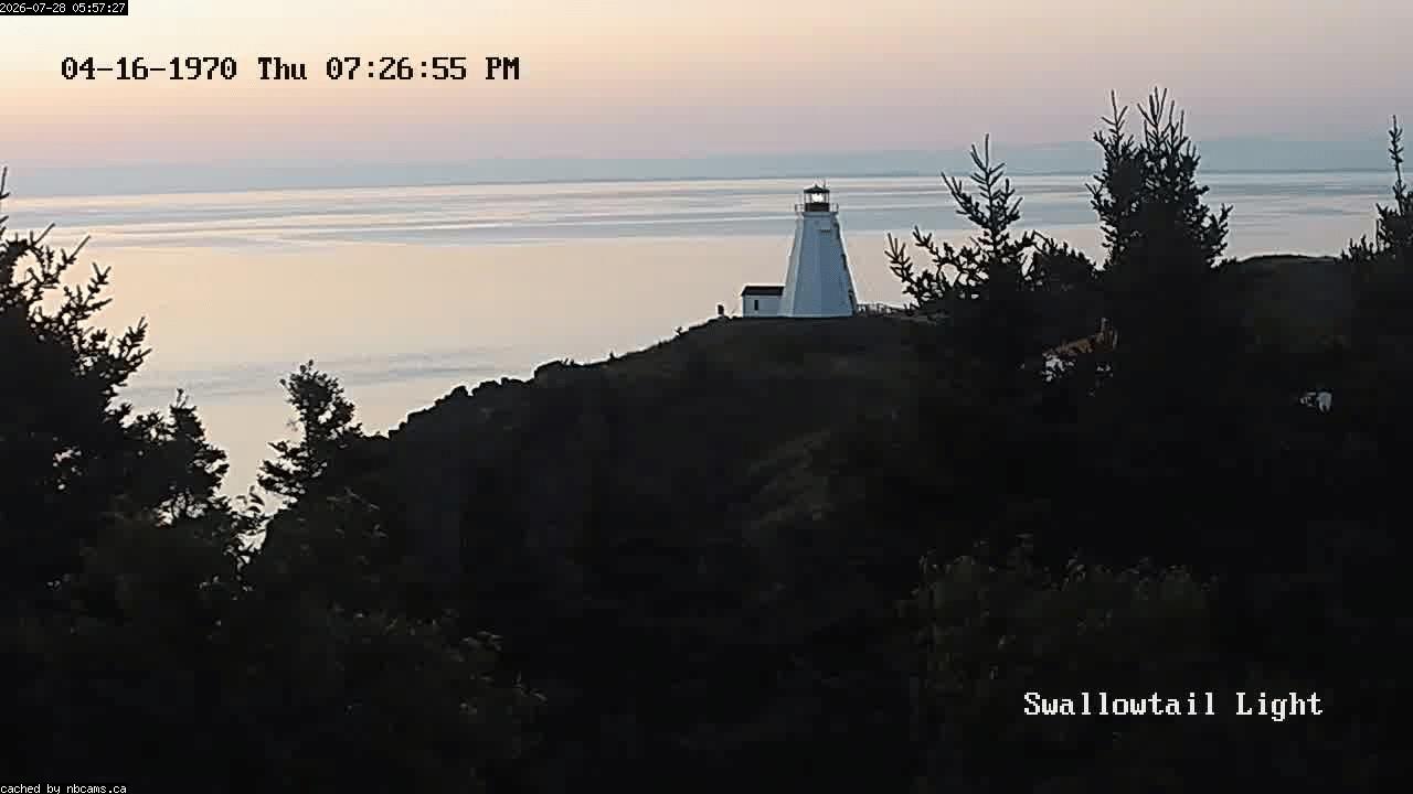 Web Cam image of Grand Manan (Swallowtail Light House)