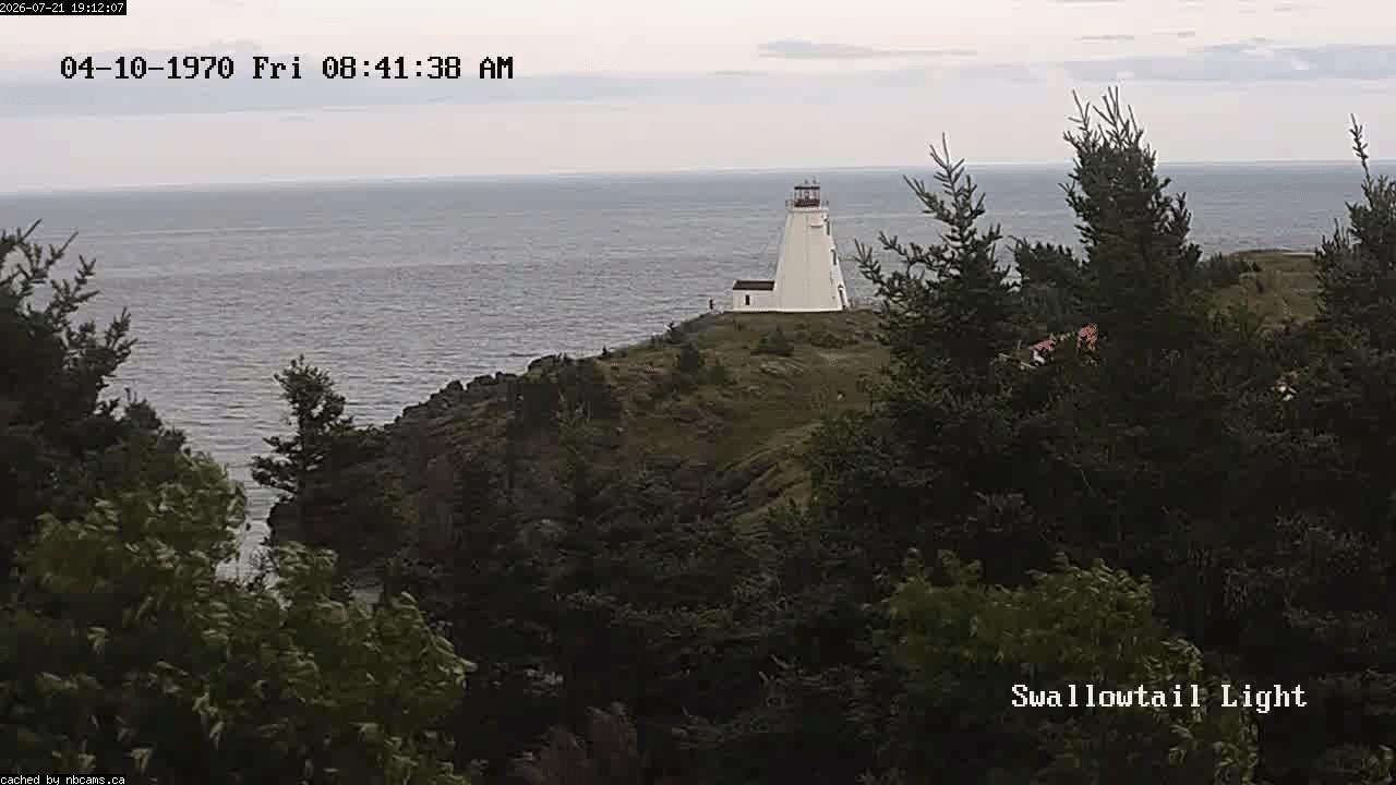 Web Cam image of Grand Manan (Swallowtail Light House)