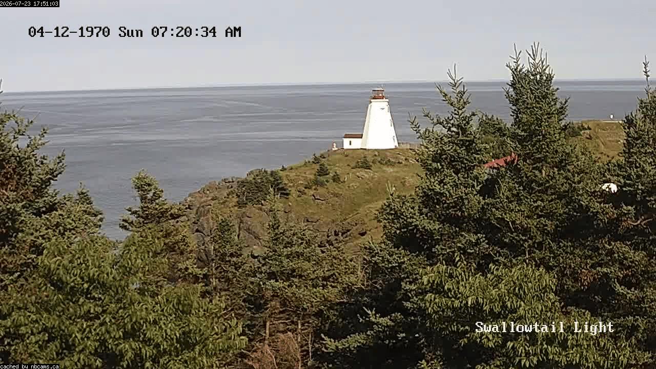 Web Cam image of Grand Manan (Swallowtail Light House)