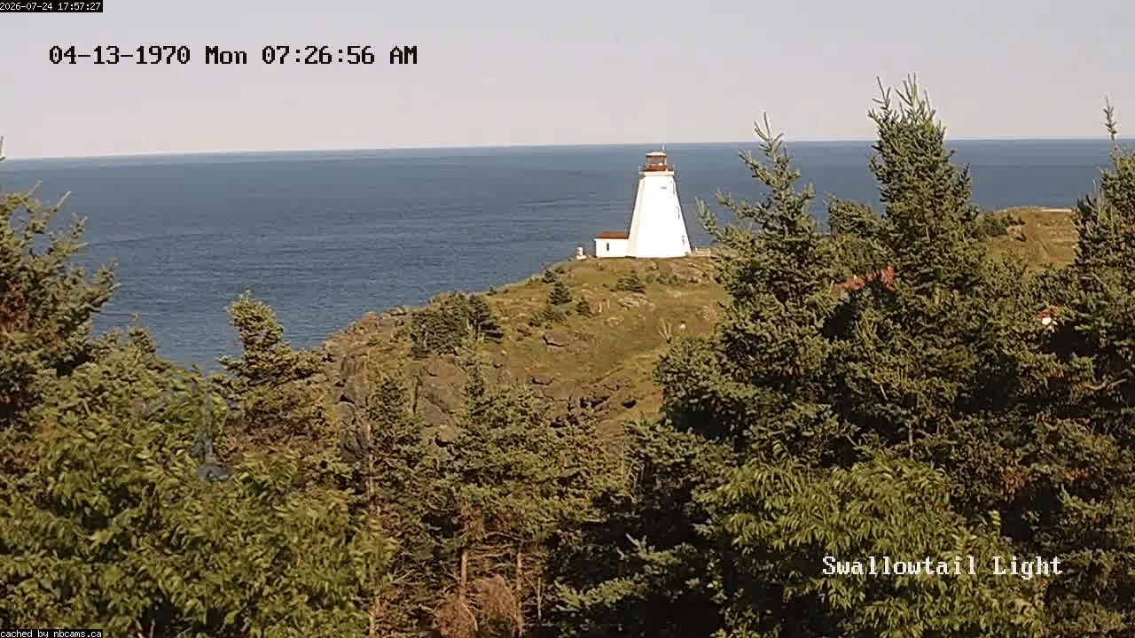 Web Cam image of Grand Manan (Swallowtail Light House)