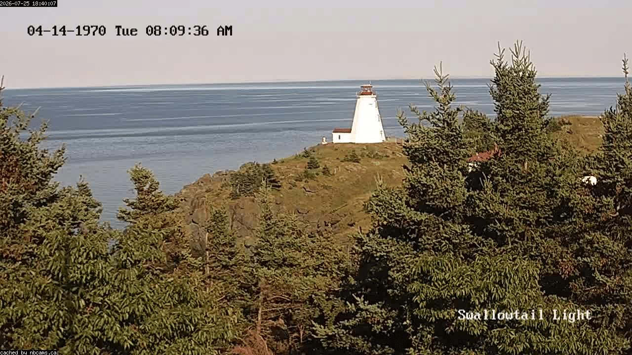Web Cam image of Grand Manan (Swallowtail Light House)