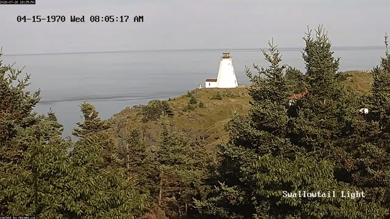 Web Cam image of Grand Manan (Swallowtail Light House)