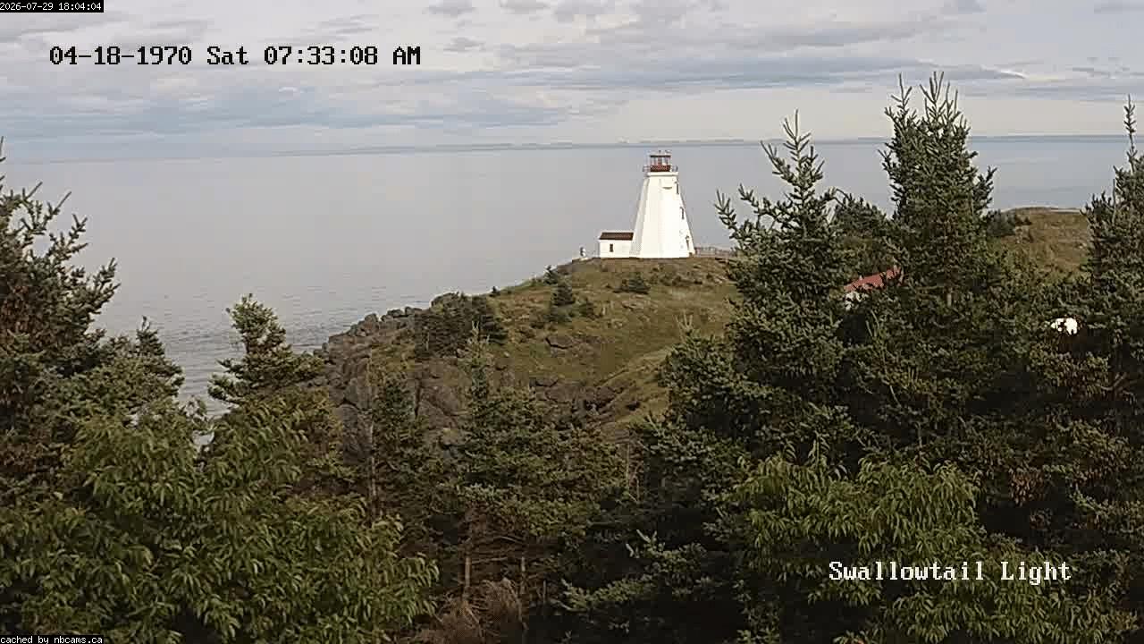 Web Cam image of Grand Manan (Swallowtail Light House)