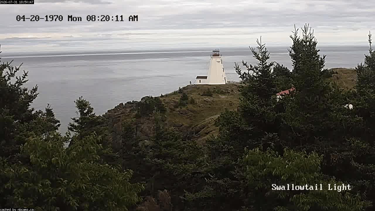 Web Cam image of Grand Manan (Swallowtail Light House)