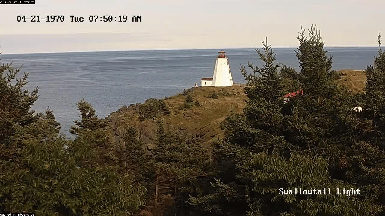 Web Cam image of Grand Manan (Swallowtail Light House)