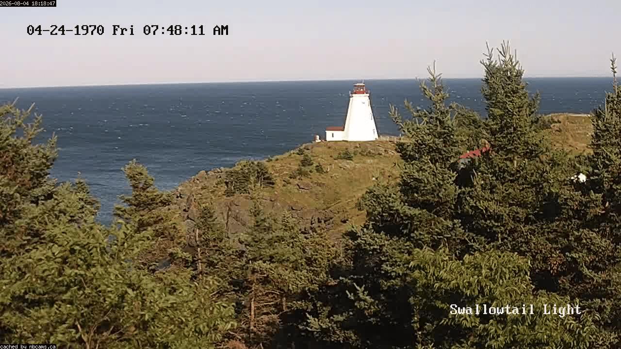 Web Cam image of Grand Manan (Swallowtail Light House)