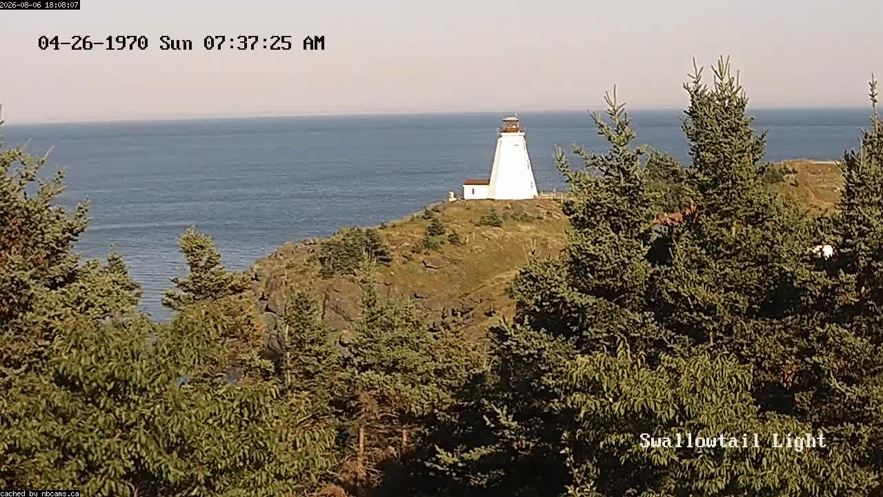 Web Cam image of Grand Manan (Swallowtail Light House)
