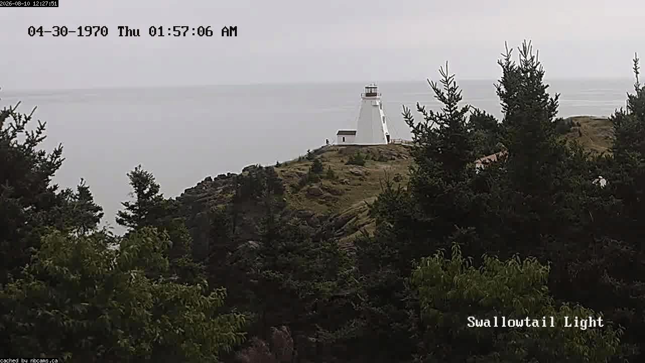 Web Cam image of Grand Manan (Swallowtail Light House)