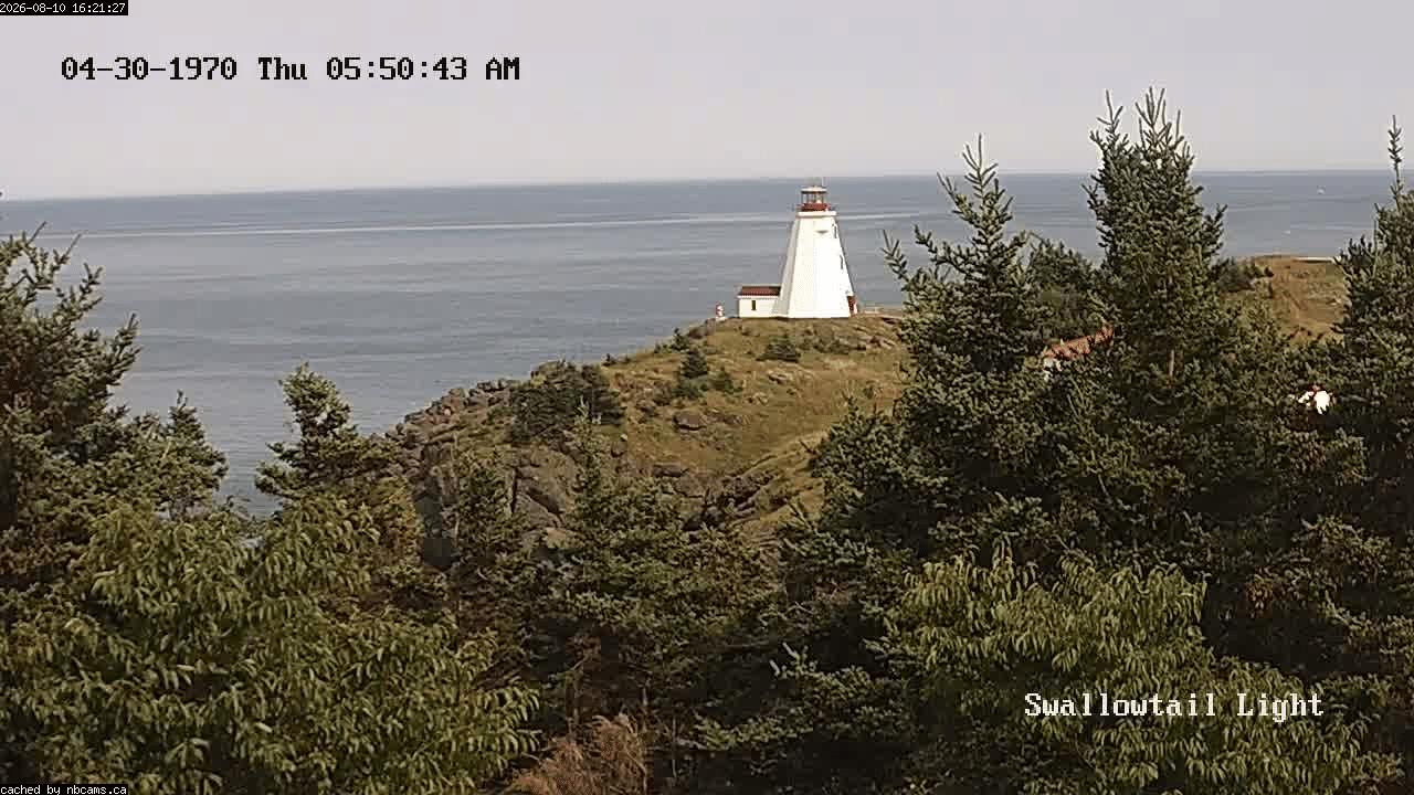 Web Cam image of Grand Manan (Swallowtail Light House)