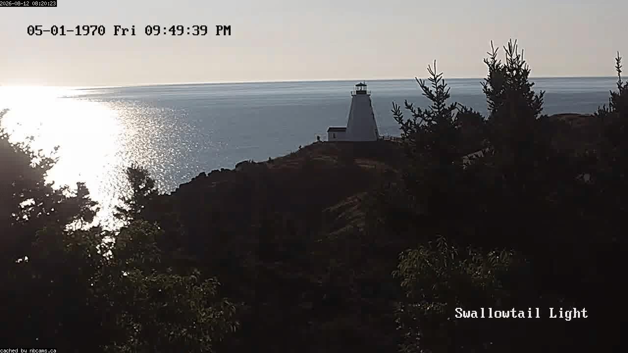 Web Cam image of Grand Manan (Swallowtail Light House)