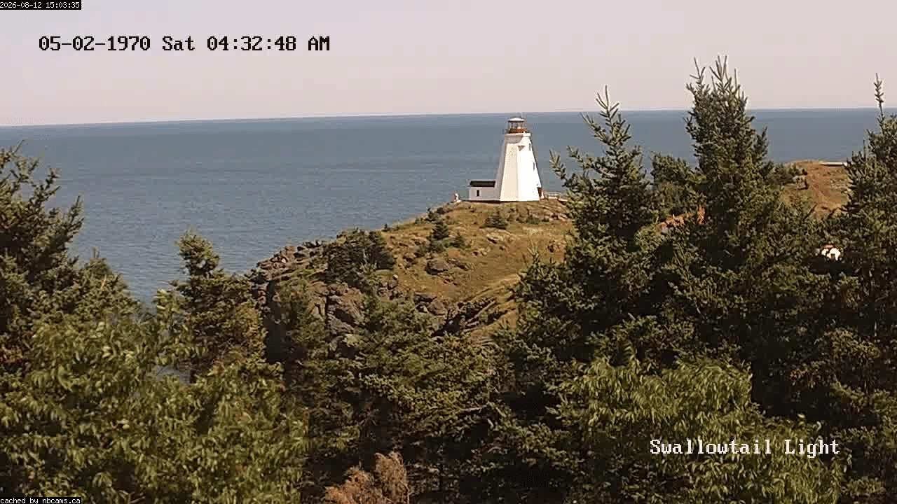Web Cam image of Grand Manan (Swallowtail Light House)