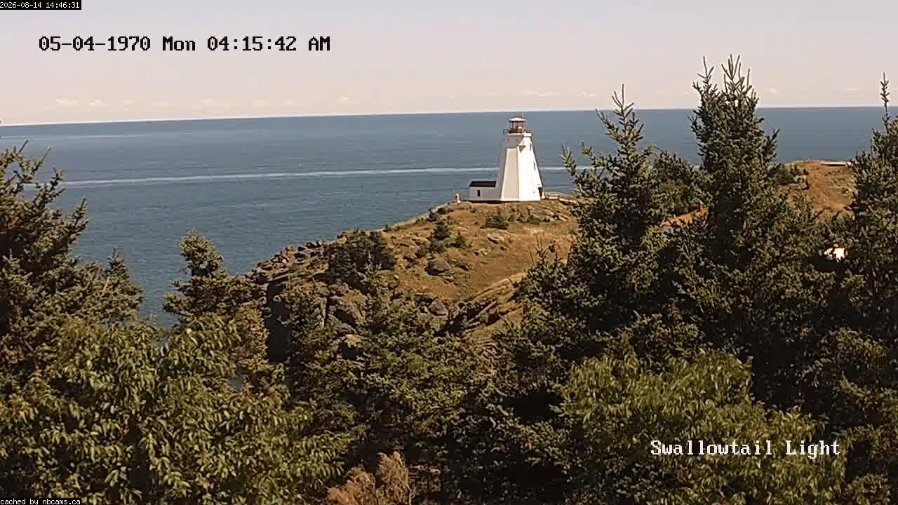 Web Cam image of Grand Manan (Swallowtail Light House)