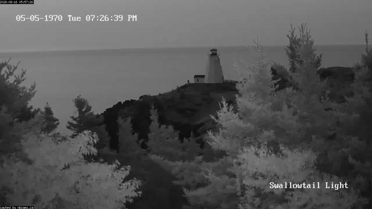 Web Cam image of Grand Manan (Swallowtail Light House)