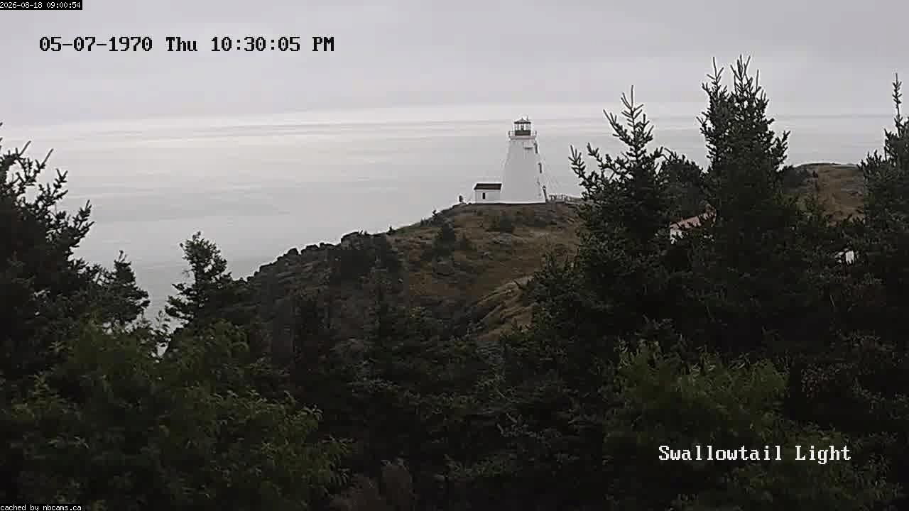 Web Cam image of Grand Manan (Swallowtail Light House)