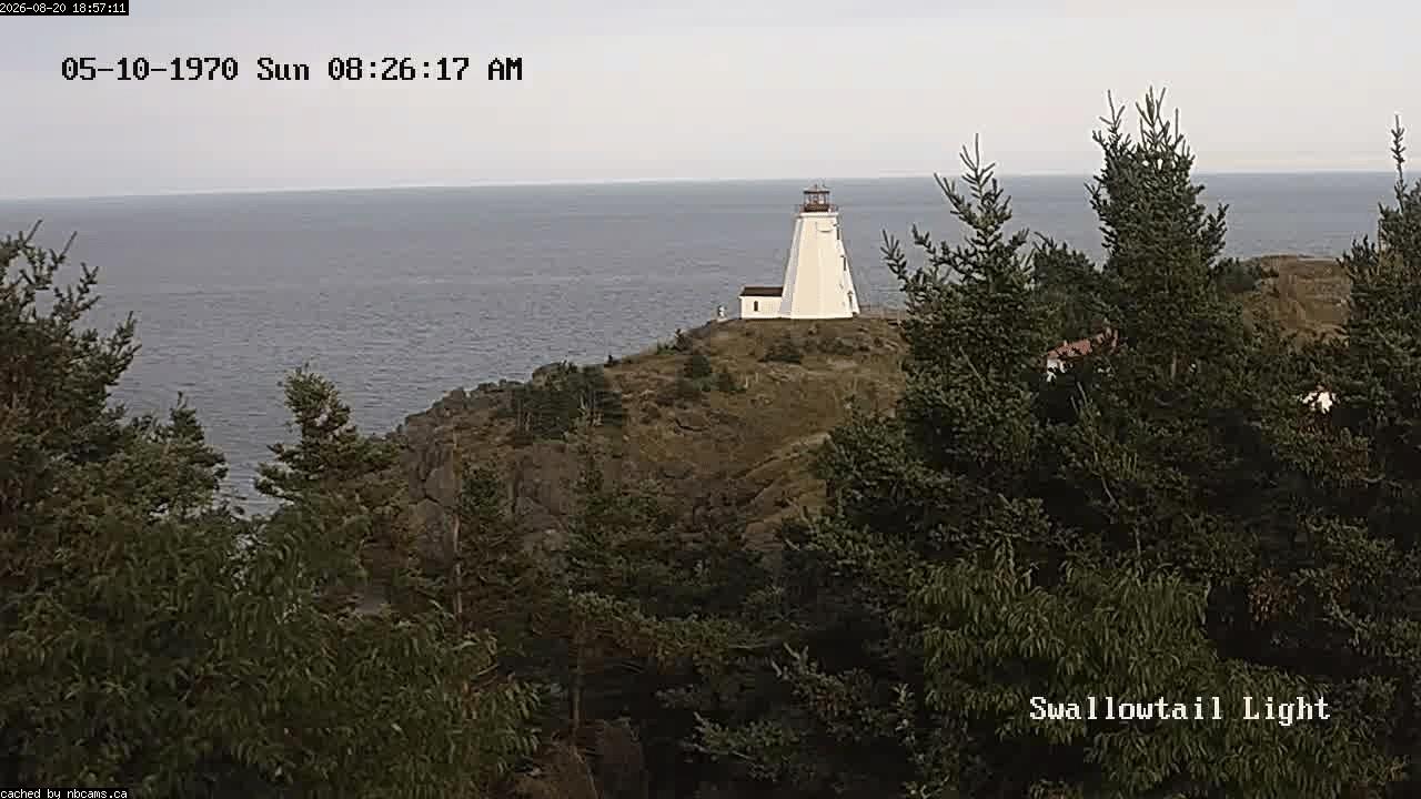 Web Cam image of Grand Manan (Swallowtail Light House)