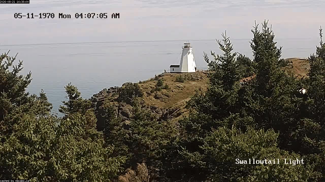 Web Cam image of Grand Manan (Swallowtail Light House)