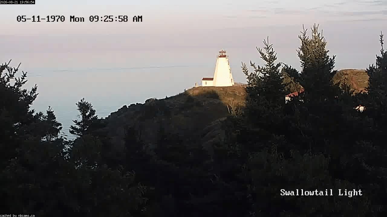 Web Cam image of Grand Manan (Swallowtail Light House)