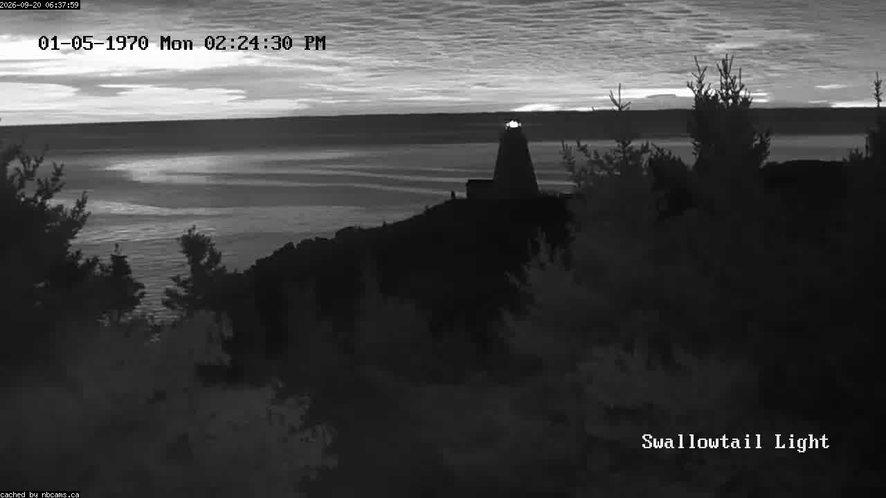 Web Cam image of Grand Manan (Swallowtail Light House)