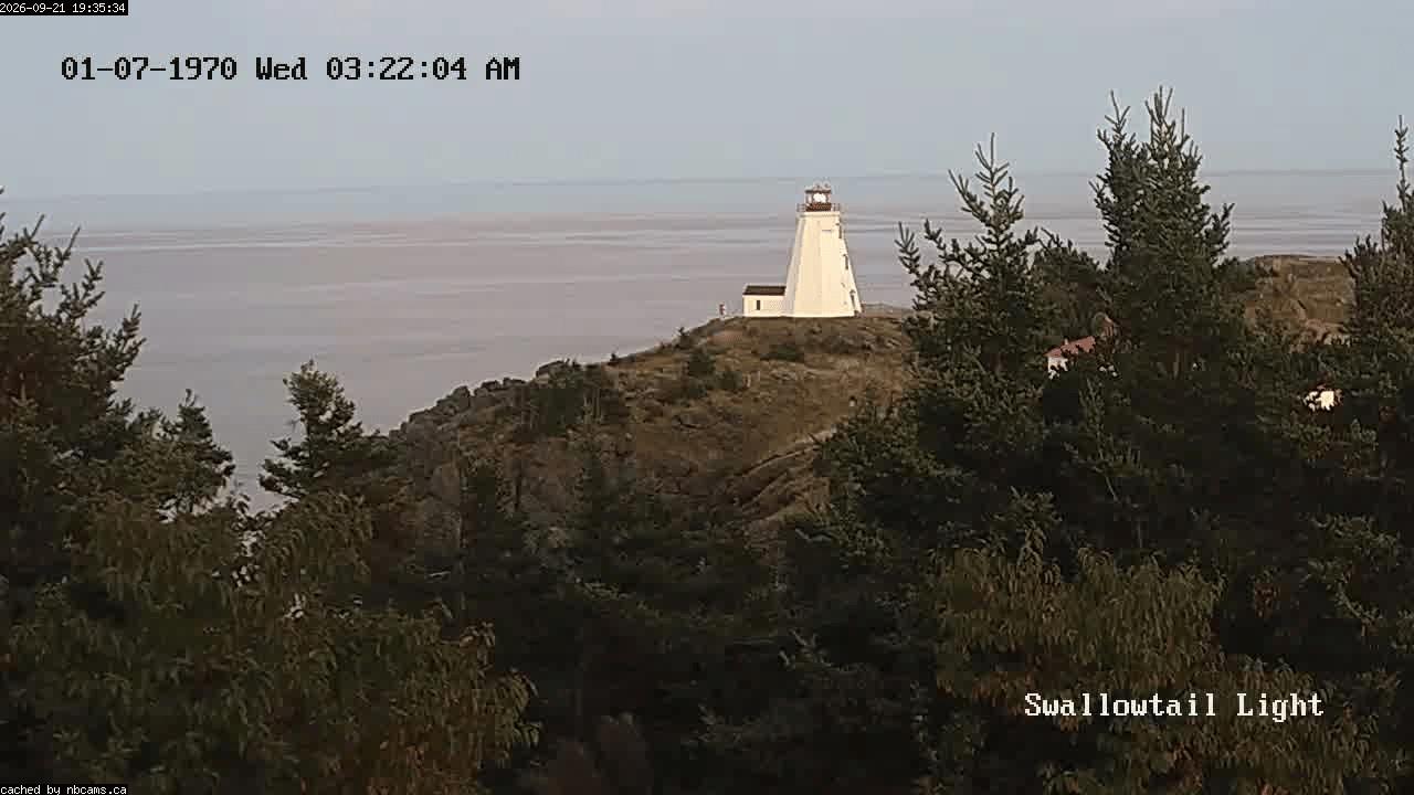 Web Cam image of Grand Manan (Swallowtail Light House)
