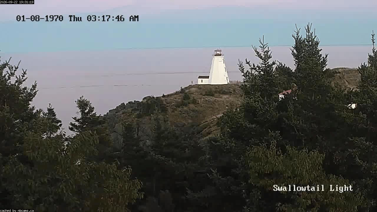 Web Cam image of Grand Manan (Swallowtail Light House)