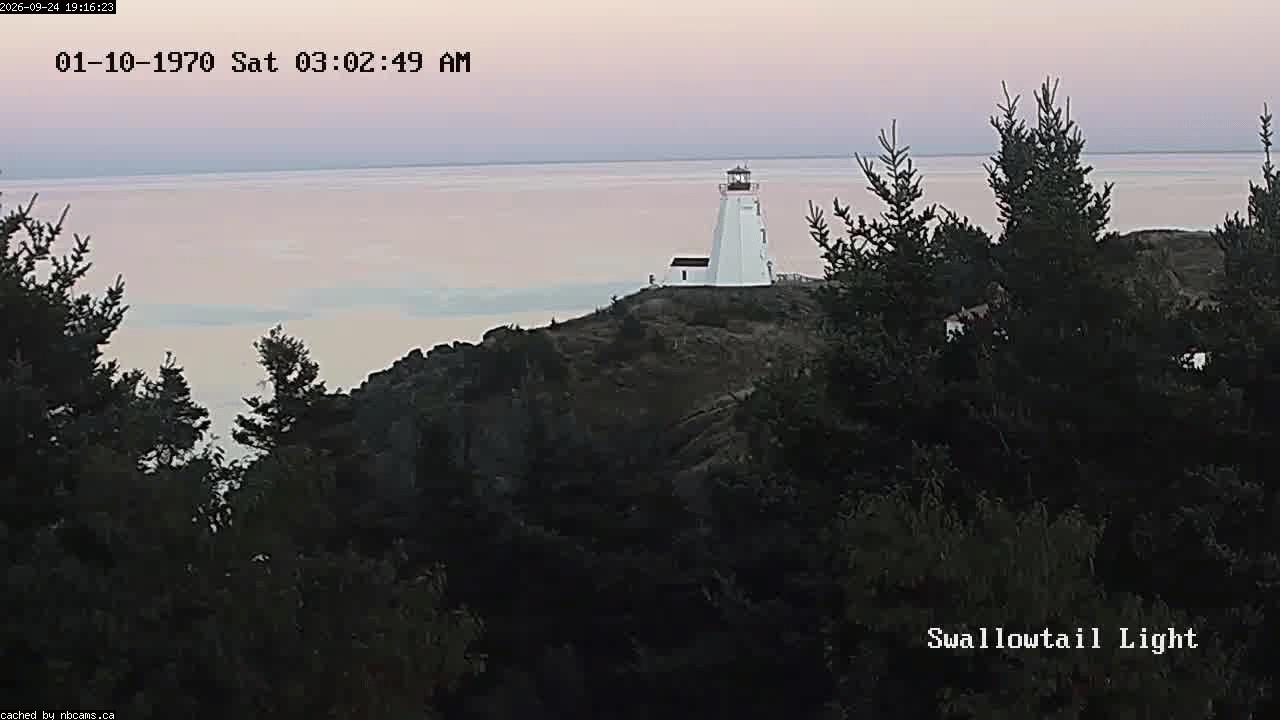 Web Cam image of Grand Manan (Swallowtail Light House)