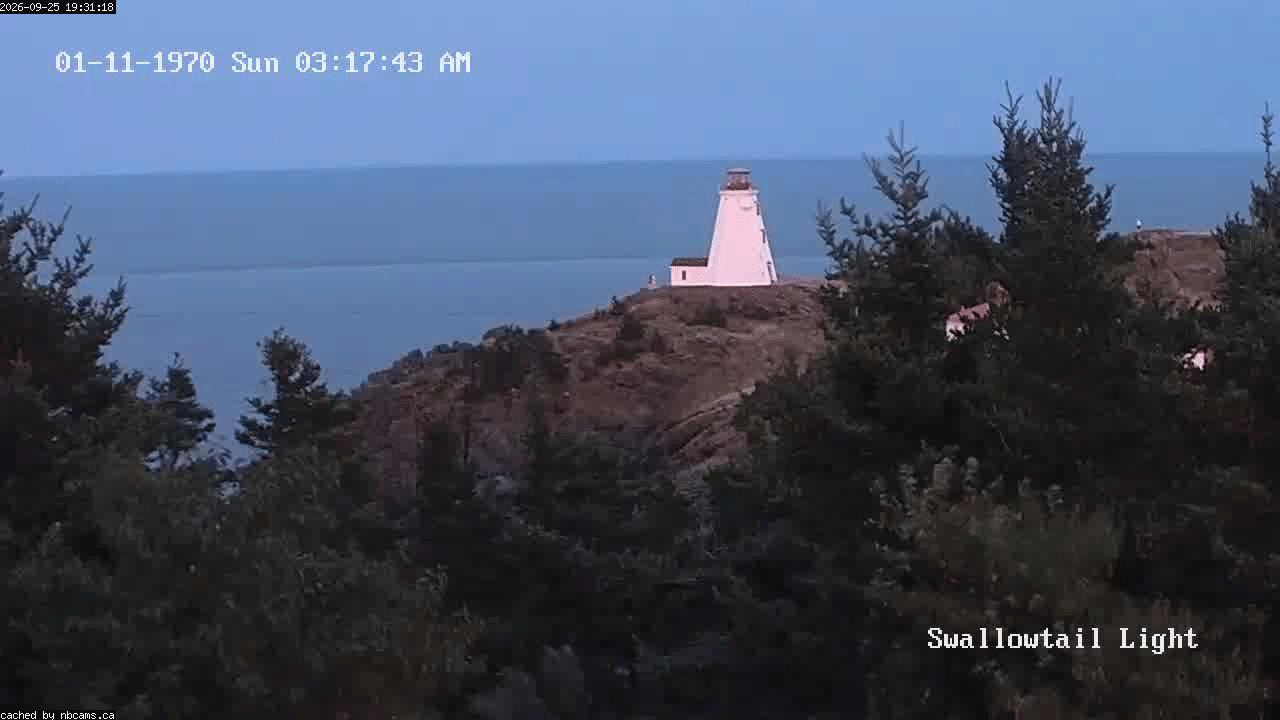 Web Cam image of Grand Manan (Swallowtail Light House)