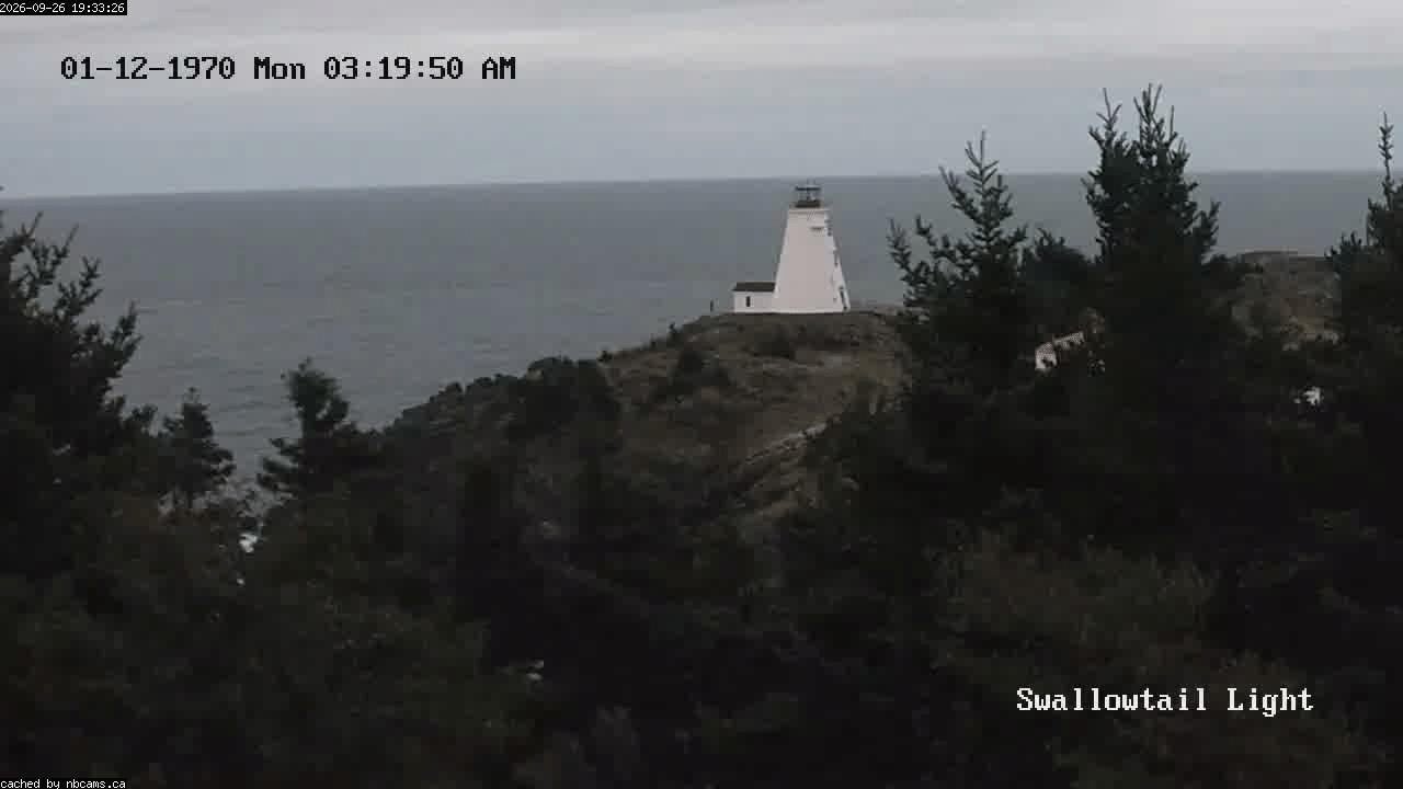 Web Cam image of Grand Manan (Swallowtail Light House)