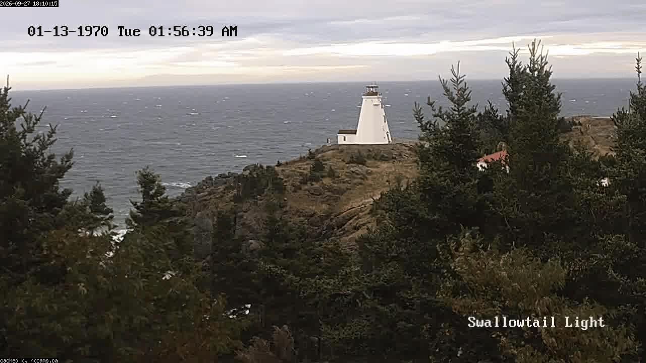 Web Cam image of Grand Manan (Swallowtail Light House)