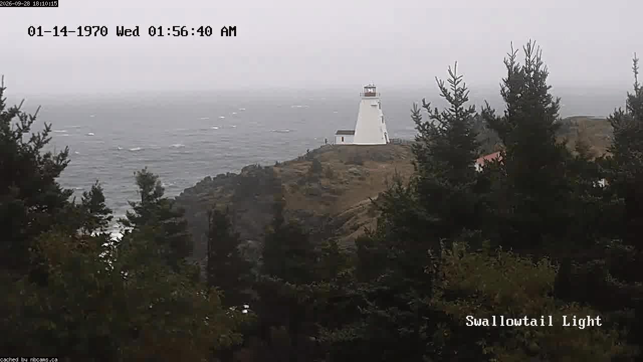 Web Cam image of Grand Manan (Swallowtail Light House)