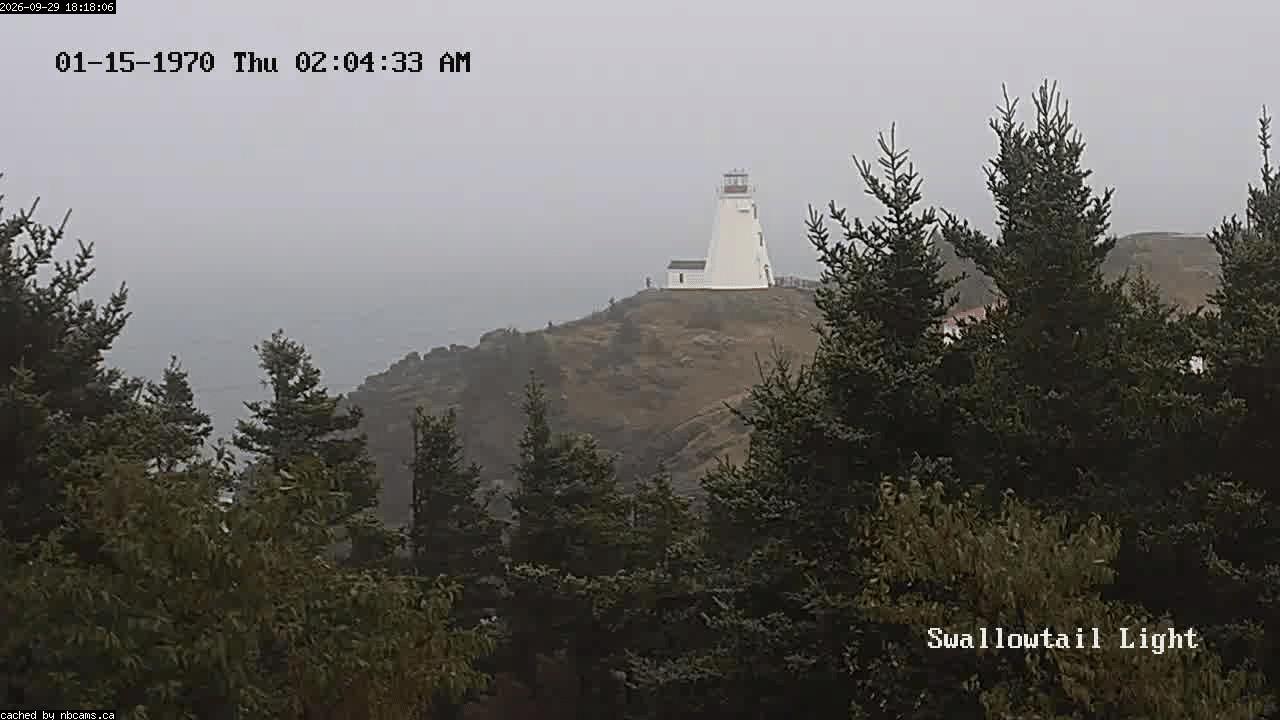Web Cam image of Grand Manan (Swallowtail Light House)