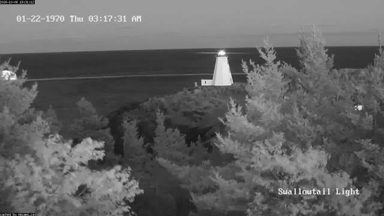 Web Cam image of Grand Manan (Swallowtail Light House)
