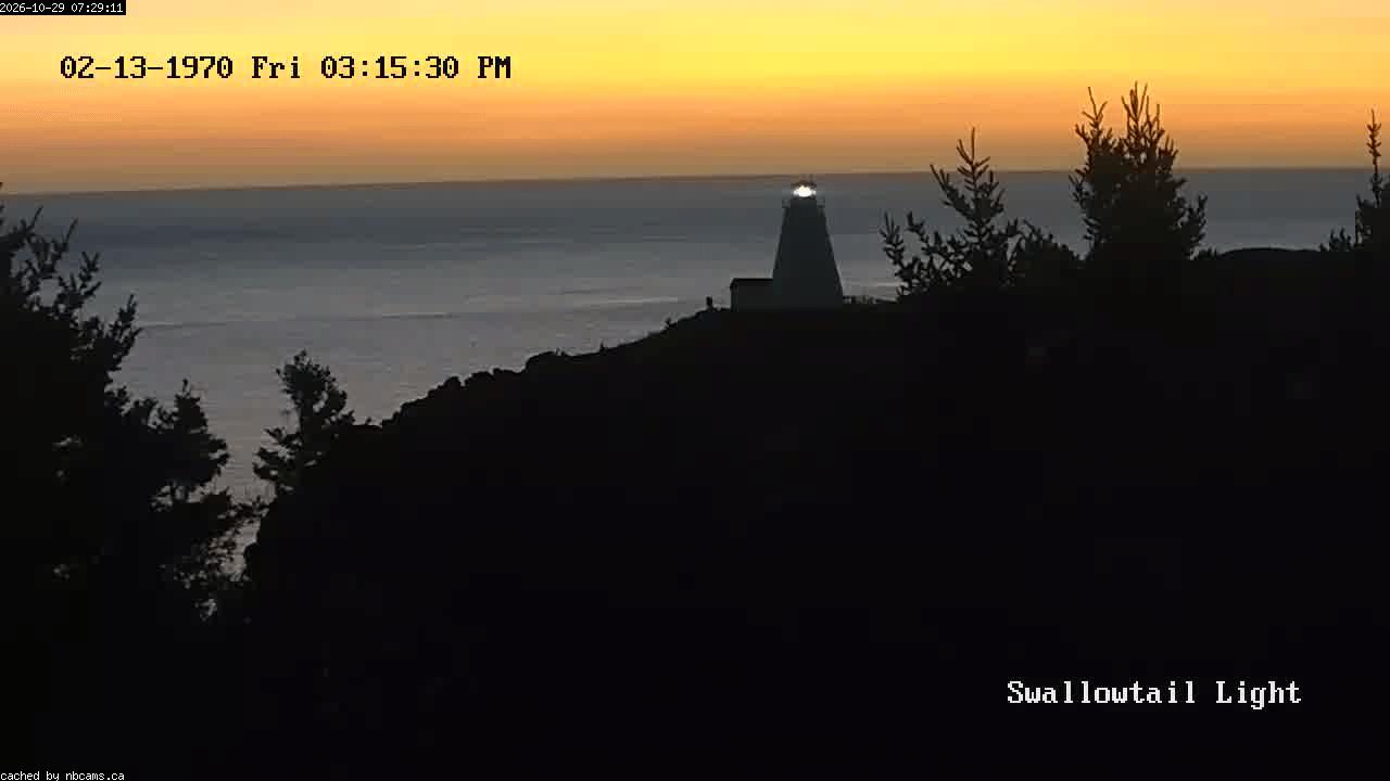 Web Cam image of Grand Manan (Swallowtail Light House)