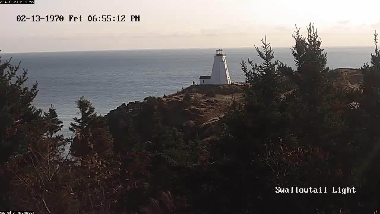 Web Cam image of Grand Manan (Swallowtail Light House)