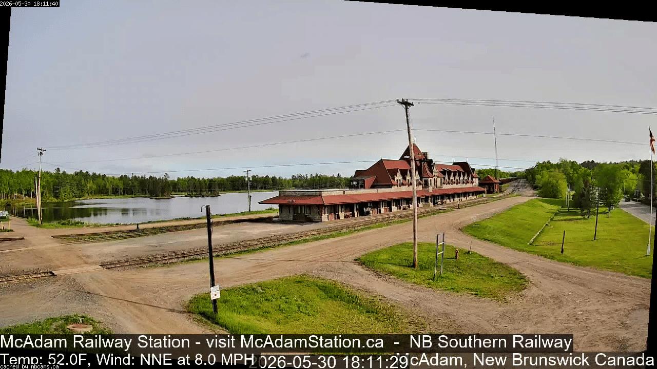 Web Cam image of McAdam Railway Station