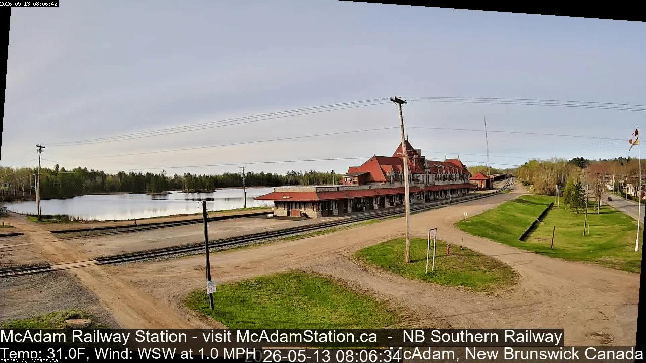 Web Cam image of McAdam Railway Station