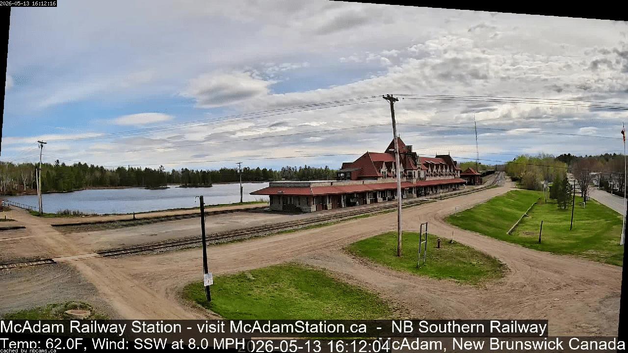 Web Cam image of McAdam Railway Station