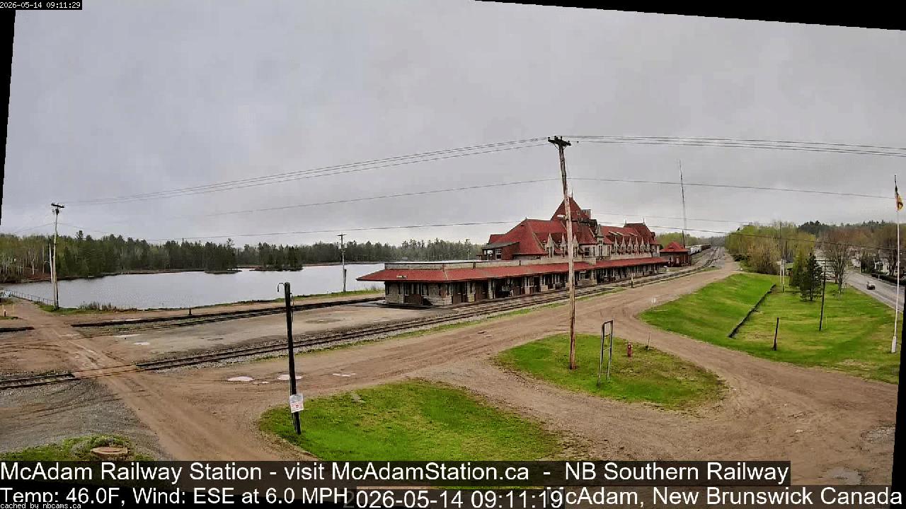 Web Cam image of McAdam Railway Station