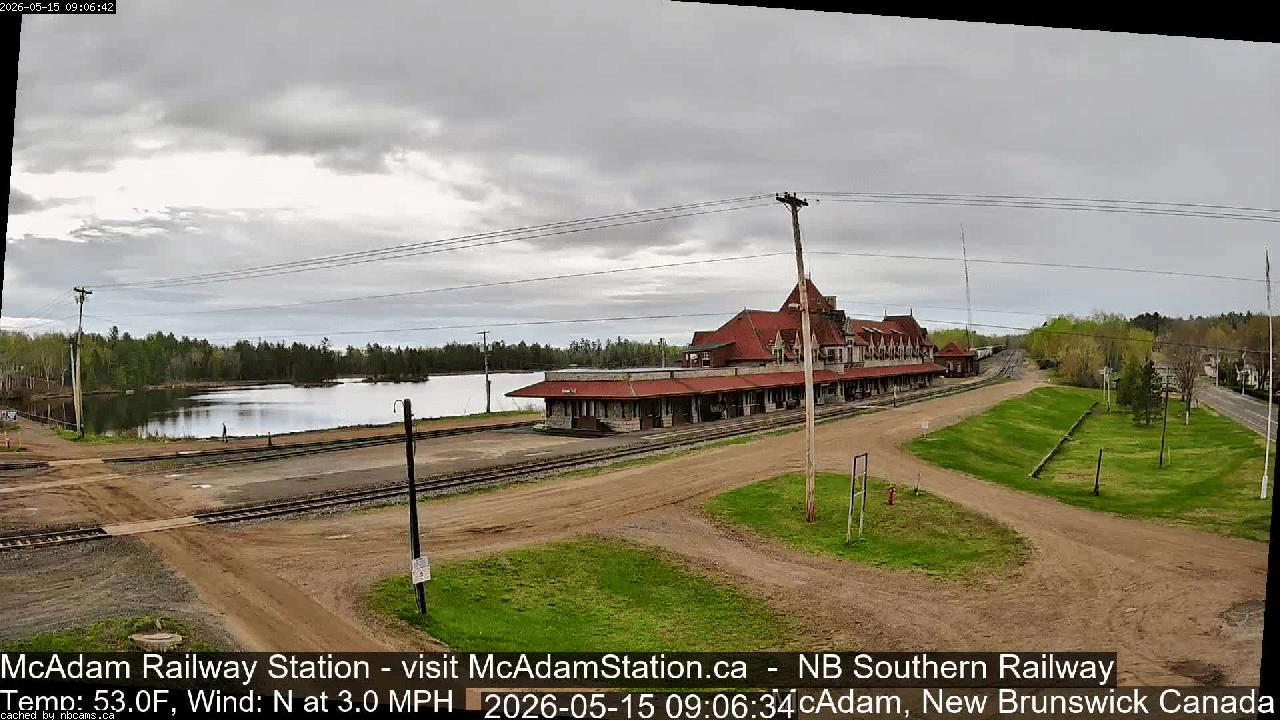 Web Cam image of McAdam Railway Station