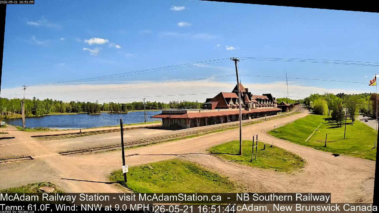 Web Cam image of McAdam Railway Station