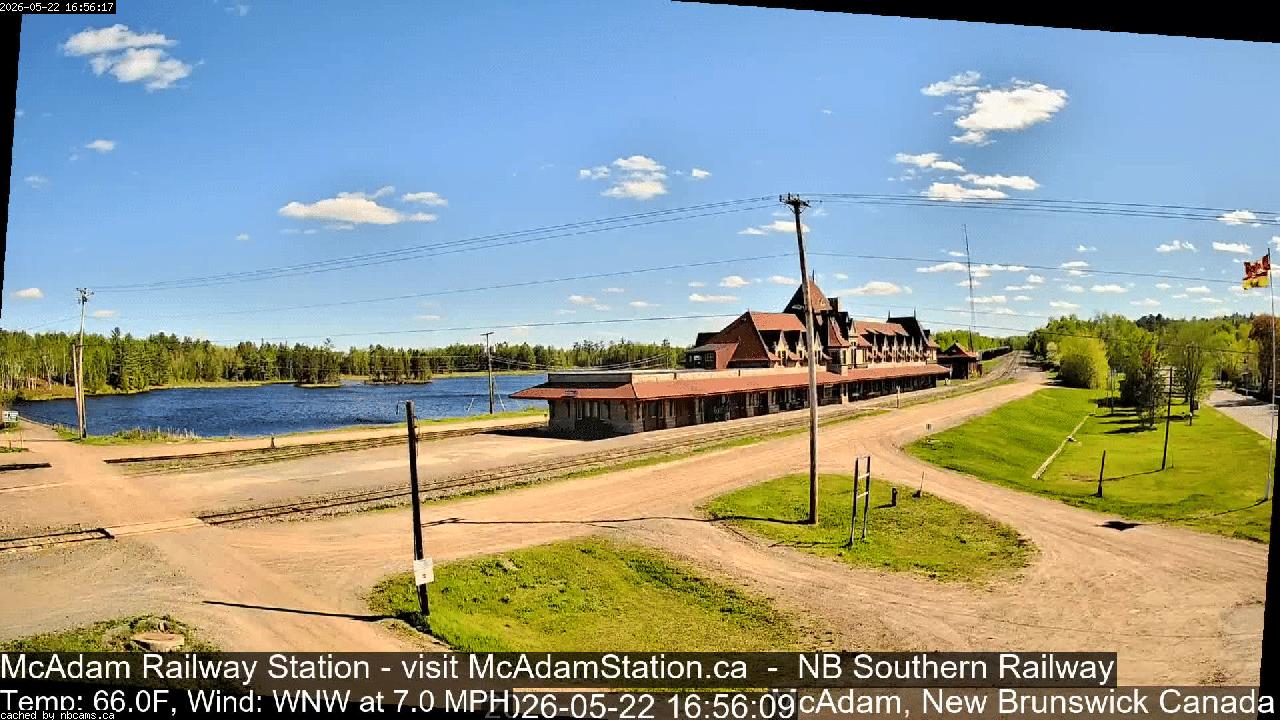 Web Cam image of McAdam Railway Station