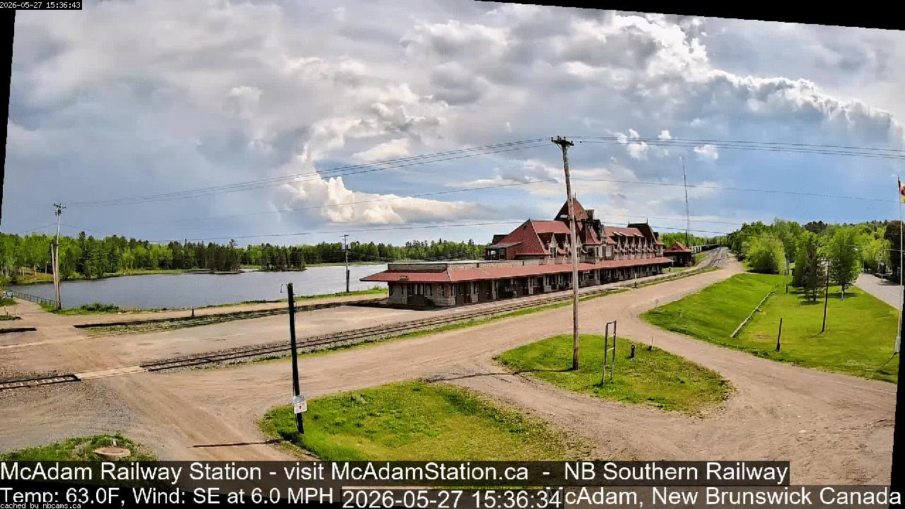Web Cam image of McAdam Railway Station