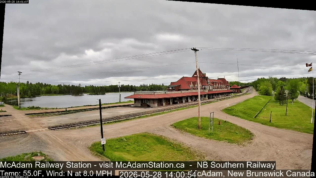 Web Cam image of McAdam Railway Station