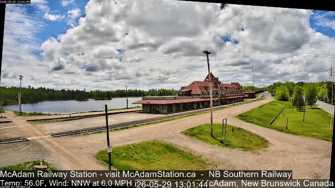 Web Cam image of McAdam Railway Station