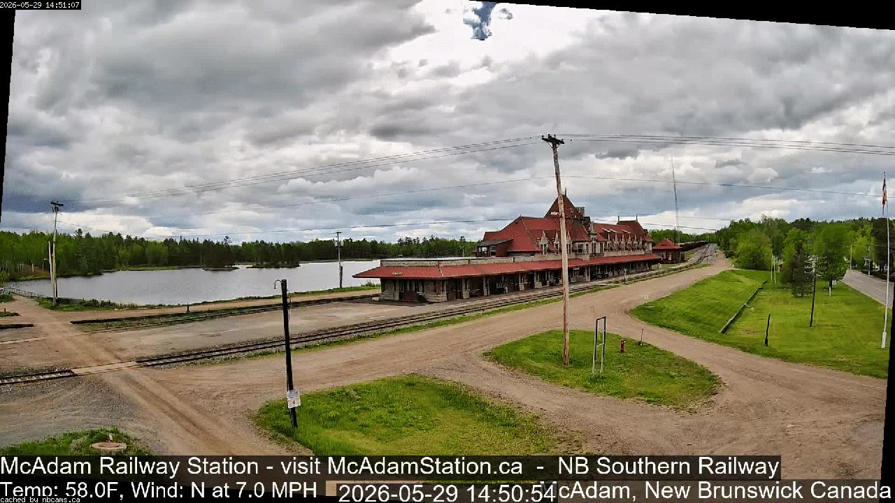 Web Cam image of McAdam Railway Station