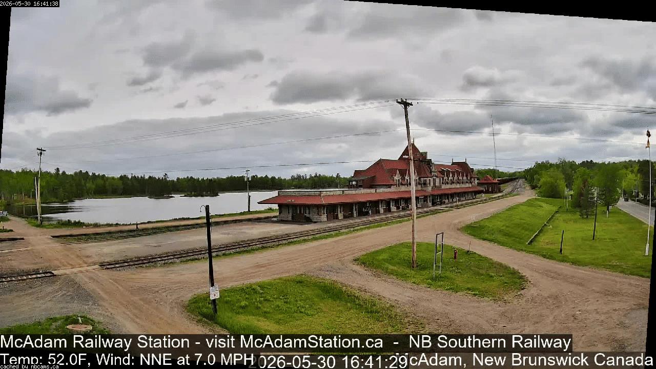 Web Cam image of McAdam Railway Station