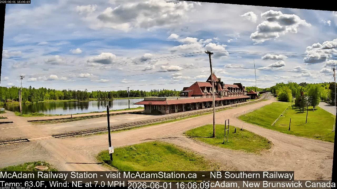 Web Cam image of McAdam Railway Station
