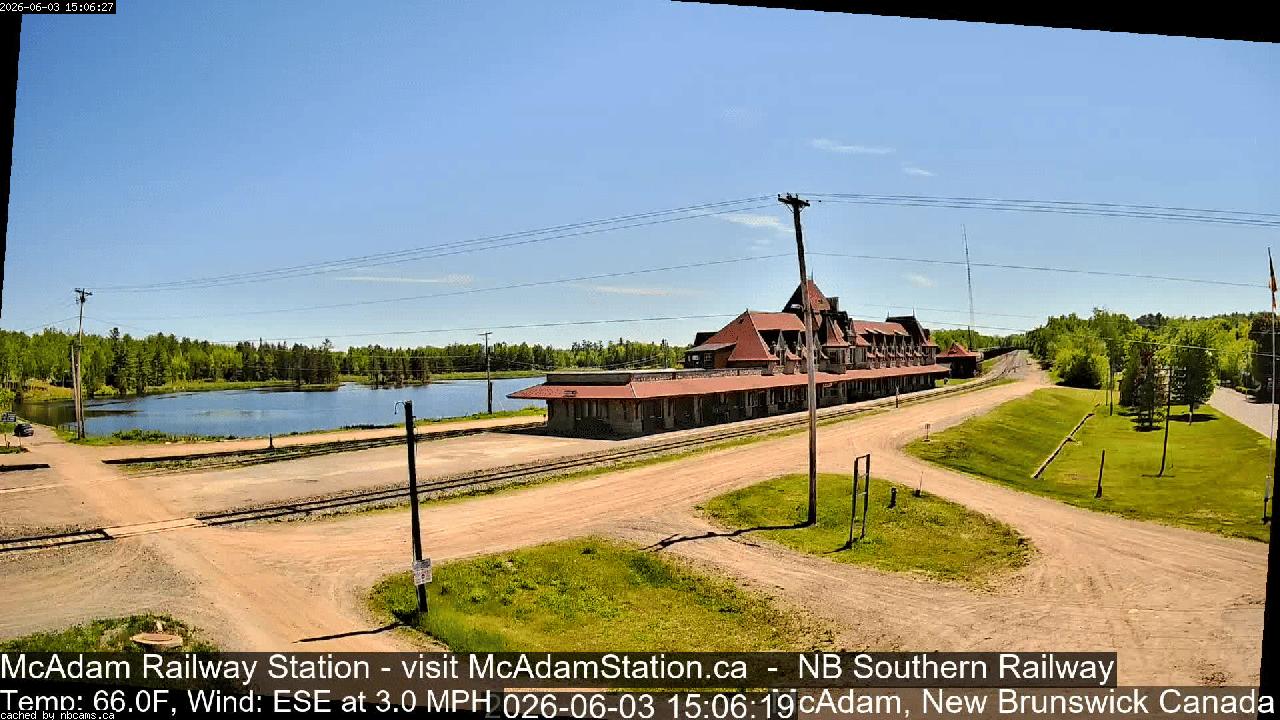 Web Cam image of McAdam Railway Station