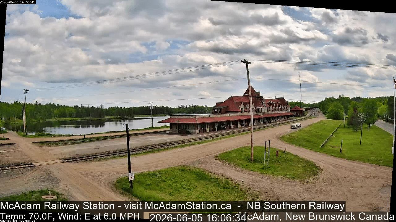 Web Cam image of McAdam Railway Station